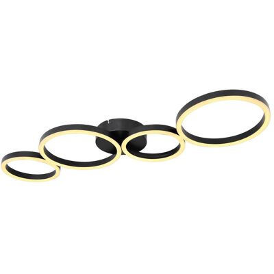 Globo, Deckenleuchte, Deckenleuchte Venosa schwarz matt 1xLED (1500 lm) Globo, Deckenleuchte, Deckenleuchte Venosa schwarz matt 1xLED (1500 lm)