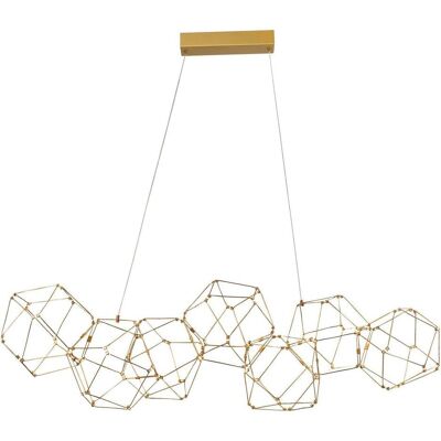 Nova Luce, Pendelleuchte, NEBULA LED Pendelleuchte Gold 33,6W Warmweiss 108x32x120cm 9186807 Nova Luce, Pendelleuchte, NEBULA LED Pendelleuchte Gold 33,6W Warmweiss 108x32x120cm 9186807