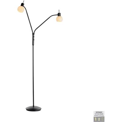 Just Light, Stehlampe, LOKI Stehleuchte E14 Warmweiss max.10W 2-fach schwarz 12158-18 (E14) Just Light, Stehlampe, LOKI Stehleuchte E14 Warmweiss max.10W 2-fach schwarz 12158-18 (E14)