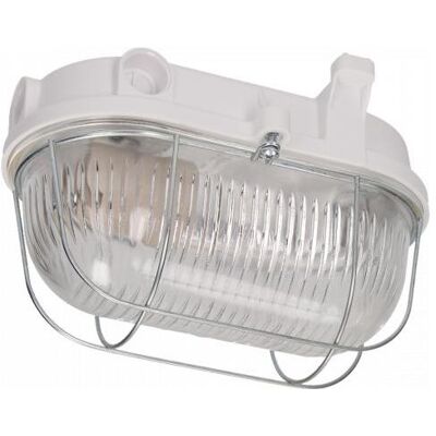 Orno, Deckenleuchte, OVAL 100 7063NB-Lampen, 100 W, E27, IP54, Glasdiffusor, Stahlabdeckung, Bakelitsockel (E27) Orno, Deckenleuchte, OVAL 100 7063NB-Lampen, 100 W, E27, IP54, Glasdiffusor, Stahlabdeckung, Bakelitsockel (E27)