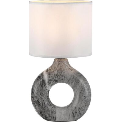 Just Light, Tischlampe, CARARA Tischleuchte E27 max.max. 25W grau 14193-15 (E27) Just Light, Tischlampe, CARARA Tischleuchte E27 max.max. 25W grau 14193-15 (E27)