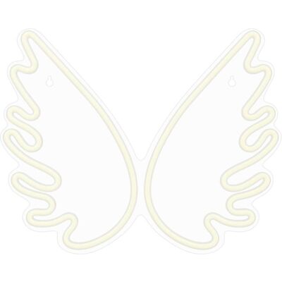 Forever Light, Tischlampe, Neon PLEXI LED WINGS weiss FPNE09X (153 lm) Forever Light, Tischlampe, Neon PLEXI LED WINGS weiss FPNE09X (153 lm)