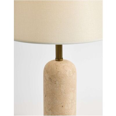 Opviq, Tischlampe, Solara Linen Traverten Table Lamp (E27) Opviq, Tischlampe, Solara Linen Traverten Table Lamp (E27)