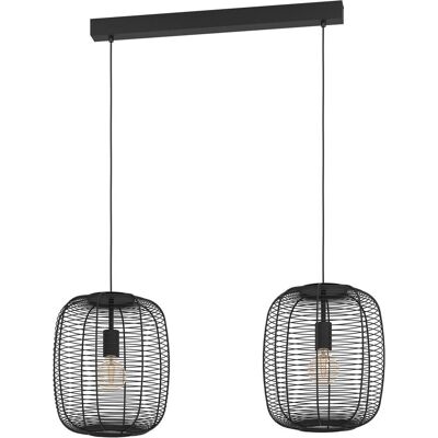 EGLO, Pendelleuchte, PENDANT LIGHT RINROE 2XE27 43966 BLACK (E27) EGLO, Pendelleuchte, PENDANT LIGHT RINROE 2XE27 43966 BLACK (E27)