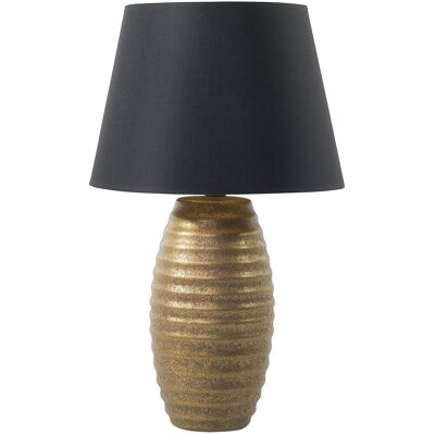 Beliani, Tischlampe, Tischlampe gold 56 cm Kegelform EBRO (E27) Beliani, Tischlampe, Tischlampe gold 56 cm Kegelform EBRO (E27)