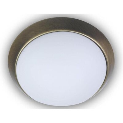 Niermann Stand By, Wandleuchte + Deckenleuchte, Niermann 3x E27 Deckenleuchte Opal matt Glas, Altmessing, 50cm, Made in Germany (E27) Niermann Stand By, Wandleuchte + Deckenleuchte, Niermann 3x E27 Deckenleuchte Opal matt Glas, Altmessing, 50cm, Made in Germany (E27)