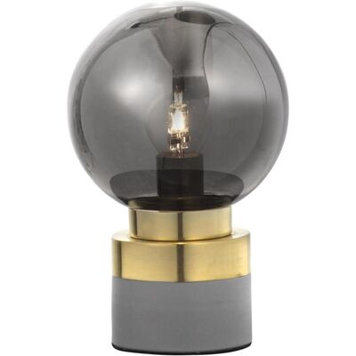 Nova Luce Juliet Globe Tischlampe Rauchgrau Glas Messing - Tischlampe Nova Luce Juliet Globe Tischlampe Rauchgrau Glas Messing - Tischlampe