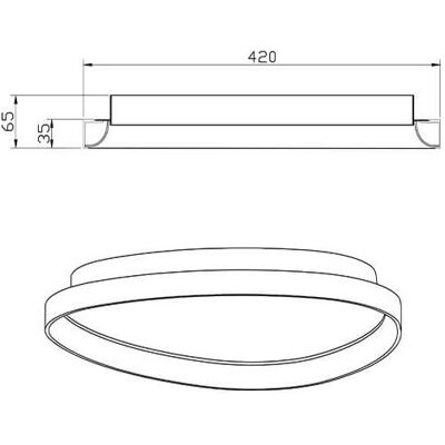 Fabas Luce, Deckenleuchte, Fabas LED-Deckenanbauleuchte Quirk 40W 3150lm 2700-4000K sw Konv IP20 Ø420x70mm 3789-61-101 (3150 lm) Fabas Luce, Deckenleuchte, Fabas LED-Deckenanbauleuchte Quirk 40W 3150lm 2700-4000K sw Konv IP20 Ø420x70mm 3789-61-101 (3150 lm)