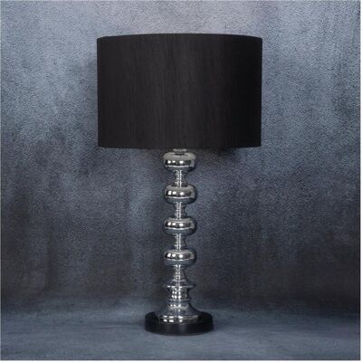 Eurofirany, Tischlampe, NIKI Tischlampe auf Marmor- und Metallsockel mit mattem Stofflampenschirm 36 x 23 x 61 cm (E27) Eurofirany, Tischlampe, NIKI Tischlampe auf Marmor- und Metallsockel mit mattem Stofflampenschirm 36 x 23 x 61 cm (E27)