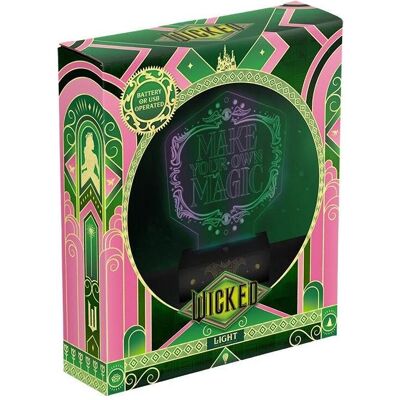Paladone Products, Tischlampe, Paladone Wicked Movie Acrylic Light - Officially Licensed Disney Lamp, Make Your Own Magic, Gift for Paladone Products, Tischlampe, Paladone Wicked Movie Acrylic Light - Officially Licensed Disney Lamp, Make Your Own Magic, Gift for
