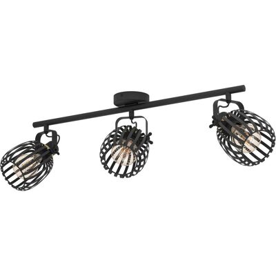 EGLO, Wandleuchte + Deckenleuchte, Spot Light Girona 3xe27 Black/Brass (E27) EGLO, Wandleuchte + Deckenleuchte, Spot Light Girona 3xe27 Black/Brass (E27)