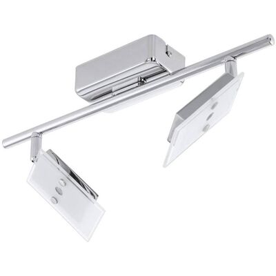 EGLO, Deckenleuchte, 94163 Ervas LED Spot 2x3.3W Stahl chrom weiss klar EGLO, Deckenleuchte, 94163 Ervas LED Spot 2x3.3W Stahl chrom weiss klar