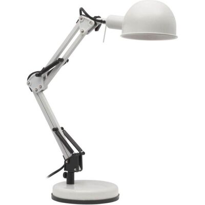 Kanlux Verstellbare Schreibtischlampe Weiß - IP20 E14 40W Kanlux Verstellbare Schreibtischlampe Weiß - IP20 E14 40W