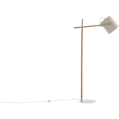 Venture Home Dennis Beigefarbene Stehlampe - Verstellbar, Leinenschirm Venture Home Dennis Beigefarbene Stehlampe - Verstellbar, Leinenschirm