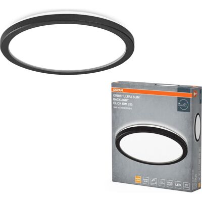 Osram, Deckenleuchte, ORBIS ULTRA SLIM CLICK DIM Click-Dim 235mm Black 15W (1020 lm) Osram, Deckenleuchte, ORBIS ULTRA SLIM CLICK DIM Click-Dim 235mm Black 15W (1020 lm)
