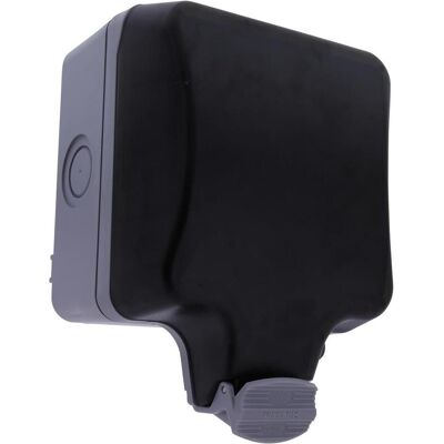 Deltaco Wetterfeste Box - 86mm Steckdose - Grau - Wetterfeste Gehäuse Deltaco Wetterfeste Box - 86mm Steckdose - Grau - Wetterfeste Gehäuse