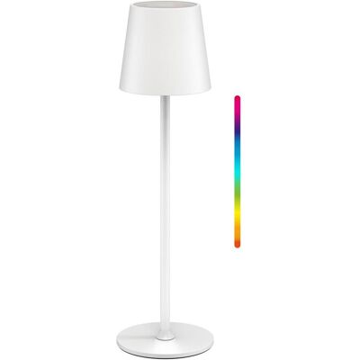 Goobay, Tischlampe, Kabellose LED-Tischleuchte, Grösse M, 38 cm, RGBW, weiss Goobay, Tischlampe, Kabellose LED-Tischleuchte, Grösse M, 38 cm, RGBW, weiss