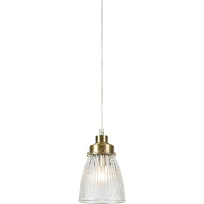 Markslöjd, Pendelleuchte, BELLIS Pendant 1L Clear/Antique Brass Markslöjd, Pendelleuchte, BELLIS Pendant 1L Clear/Antique Brass