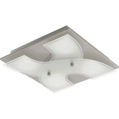 EGLO, Deckenleuchte, 96397 Dirus LED Wand-/Deckenleuchte 3,3W nickel weiss klar EGLO, Deckenleuchte, 96397 Dirus LED Wand-/Deckenleuchte 3,3W nickel weiss klar