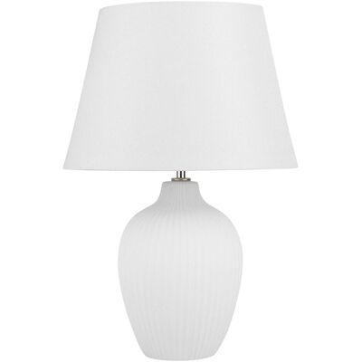Beliani, Tischlampe, Tischlampe weiss 52 cm Kegelform FERGUS (E27) Beliani, Tischlampe, Tischlampe weiss 52 cm Kegelform FERGUS (E27)