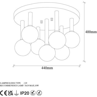 Opviq, Pendelleuchte, Corentin (G9) Opviq, Pendelleuchte, Corentin (G9)