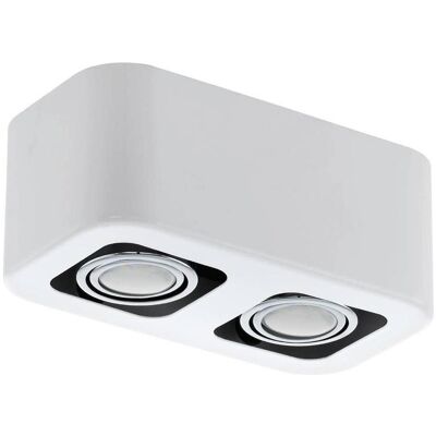 EGLO, Deckenleuchte, 64699 TORENO PRO LED Deckenleuchte 2x5W 240x130mm Weiss, Chrom EGLO, Deckenleuchte, 64699 TORENO PRO LED Deckenleuchte 2x5W 240x130mm Weiss, Chrom