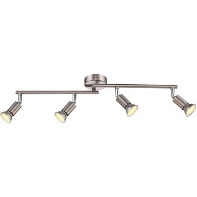 Globo Lighting Matrix Nickel 4-Lampen Lichtschiene - Beleuchtungsleiste Globo Lighting Matrix Nickel 4-Lampen Lichtschiene - Beleuchtungsleiste