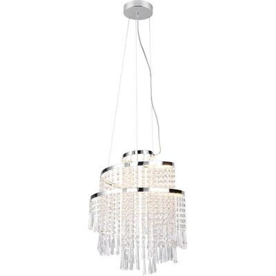 Trio Chrom LED Dimmbar Pendelleuchte - Innenbereich Trio Chrom LED Dimmbar Pendelleuchte - Innenbereich