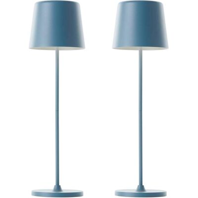Brilliant, Tischlampe, LED-Akku-Tischleuchte Kaami, 2 W, 310 lm, 3000 K, blau, 2er Set (310 lm) Brilliant, Tischlampe, LED-Akku-Tischleuchte Kaami, 2 W, 310 lm, 3000 K, blau, 2er Set (310 lm)