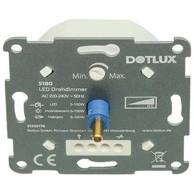DOTLUX LED-Drehdimmer - 5180 - Phasenabschnitt - 5-100W DOTLUX LED-Drehdimmer - 5180 - Phasenabschnitt - 5-100W