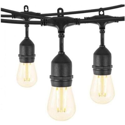 Visional, Tischlampe, Led Dārza Virtene E27 Spuldzēm /Melna/ Patronu skaits 10 / 10m / solis 1m. H05VV-F 2*0.75 hanging (E27) Visional, Tischlampe, Led Dārza Virtene E27 Spuldzēm /Melna/ Patronu skaits 10 / 10m / solis 1m. H05VV-F 2*0.75 hanging (E27)