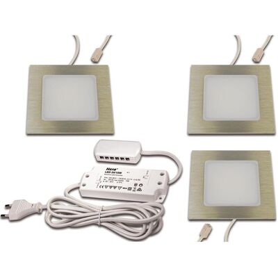 Hera, Einbauleuchte, LED Einbauleuchte 3er-Set ww, edel 3er Set #61060531002, 61060531002 (Aluminium) Hera, Einbauleuchte, LED Einbauleuchte 3er-Set ww, edel 3er Set #61060531002, 61060531002 (Aluminium)