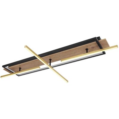 Globo BEATRIX Deckenleuchte - schwarz, braun, gold - LED, 3000K, 48W, 2100lm Globo BEATRIX Deckenleuchte - schwarz, braun, gold - LED, 3000K, 48W, 2100lm
