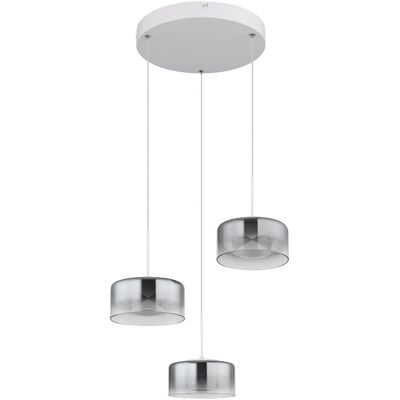 Globo, Pendelleuchte, Belinda LED Hängeleuchte 18W Neutralweiss Weiss, Metall Ø15cm 16024-3WR (2200 lm) Globo, Pendelleuchte, Belinda LED Hängeleuchte 18W Neutralweiss Weiss, Metall Ø15cm 16024-3WR (2200 lm)