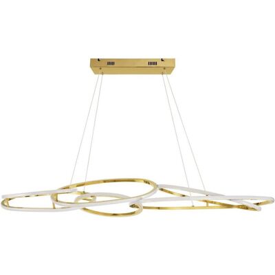 Nova Luce, Pendelleuchte, NUDOS LED Pendelleuchte Gold 158W Warmweiss 150x80x150cm dimmbar 9289083 Nova Luce, Pendelleuchte, NUDOS LED Pendelleuchte Gold 158W Warmweiss 150x80x150cm dimmbar 9289083