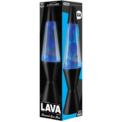Lavazza, Tischlampe, Lamp Neon 37cm Blue/Clear. Black BaseSiden 1965 har den originale Lava lampe skabt en stemning... (G9) Lavazza, Tischlampe, Lamp Neon 37cm Blue/Clear. Black BaseSiden 1965 har den originale Lava lampe skabt en stemning... (G9)