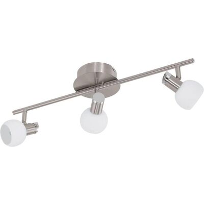 EGLO, Deckenleuchte, 94255 Sesto 2 LED Spot 3x3.3W Stahl nickel-matt chrom weiss lackiert EGLO, Deckenleuchte, 94255 Sesto 2 LED Spot 3x3.3W Stahl nickel-matt chrom weiss lackiert