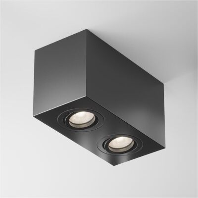 Maytoni, Deckenleuchte, Atom Deckenleuchte, Deckenlampe 2x GU10 Schwarz (GU10) Maytoni, Deckenleuchte, Atom Deckenleuchte, Deckenlampe 2x GU10 Schwarz (GU10)