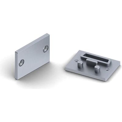 LEDsON, Beleuchtung Zubehör, Alu-Endkappe F?R Pmma-Diffusor F?R Led-Profile Der Serie 'Alu-Epoxy' - Ohne Kabelloch - Silber LEDsON, Beleuchtung Zubehör, Alu-Endkappe F?R Pmma-Diffusor F?R Led-Profile Der Serie 'Alu-Epoxy' - Ohne Kabelloch - Silber