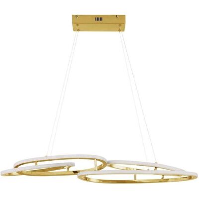 Nova Luce, Pendelleuchte, NUDOS LED Pendelleuchte Gold 80W Warmweiss 90x25,5x150cm dimmbar 9289085 Nova Luce, Pendelleuchte, NUDOS LED Pendelleuchte Gold 80W Warmweiss 90x25,5x150cm dimmbar 9289085