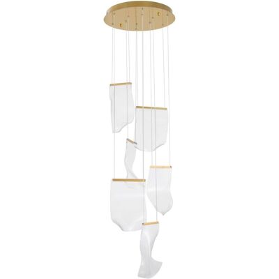 Nova Luce, Pendelleuchte, SIDERNO LED Pendelleuchte Gold 39W Warmweiss 150x48cm 9054442 (2473 lm) Nova Luce, Pendelleuchte, SIDERNO LED Pendelleuchte Gold 39W Warmweiss 150x48cm 9054442 (2473 lm)