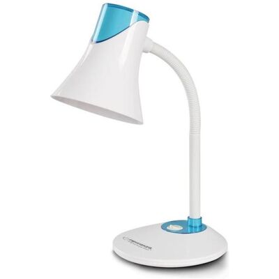 Esperanza, Tischlampe, ELD111B Tischleuchte e27 polarblau (E27) Esperanza, Tischlampe, ELD111B Tischleuchte e27 polarblau (E27)