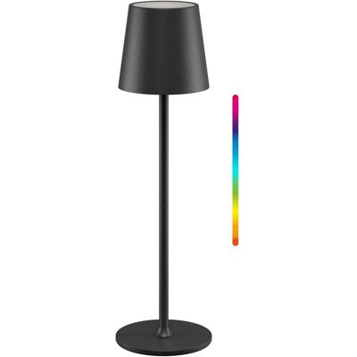 Goobay, Tischlampe, Kabellose LED-Tischleuchte, Grösse M, 38 cm, RGBW, schwarz Goobay, Tischlampe, Kabellose LED-Tischleuchte, Grösse M, 38 cm, RGBW, schwarz