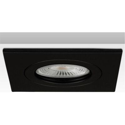 Isoled, Beleuchtung Zubehör, Einbaurahmen eckig, Lochausschnitt 58mm, Alu schwarz, für GU10/MR16 Spots Isoled, Beleuchtung Zubehör, Einbaurahmen eckig, Lochausschnitt 58mm, Alu schwarz, für GU10/MR16 Spots