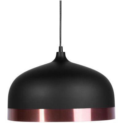 Beliani, Pendelleuchte, Lempa Hängelampe hängend in metallisch schwarzem Kupfer PARINE (E27) Beliani, Pendelleuchte, Lempa Hängelampe hängend in metallisch schwarzem Kupfer PARINE (E27)
