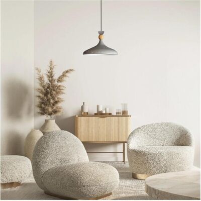 Bamyum, Pendelleuchte, Champion Pendelleuchte Holz Grau (E27) Bamyum, Pendelleuchte, Champion Pendelleuchte Holz Grau (E27)
