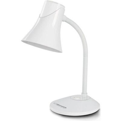 Esperanza, Tischlampe, ELD111W Tischleuchte e27 polarweiss (E27) Esperanza, Tischlampe, ELD111W Tischleuchte e27 polarweiss (E27)