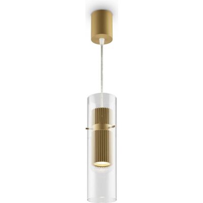Maytoni Pendelleuchte Dynamics Gold Aluminium Glas 1 GU10 50W Maytoni Pendelleuchte Dynamics Gold Aluminium Glas 1 GU10 50W