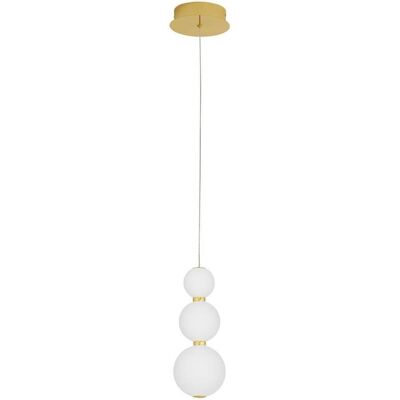 Nova Luce, Pendelleuchte, PERLA LED Pendelleuchte Gold 11W Warmweiss 150x10cm 9695301 (963 lm) Nova Luce, Pendelleuchte, PERLA LED Pendelleuchte Gold 11W Warmweiss 150x10cm 9695301 (963 lm)