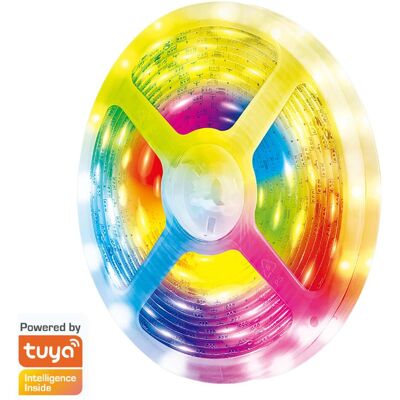 LogiLink, LED Streifen, Wi-Fi Smart RGB-LED-Band, selbstklebend, Tuya kompatibel, 5 m (Mehrfarbig, RGB, 500 cm, Indoor) LogiLink, LED Streifen, Wi-Fi Smart RGB-LED-Band, selbstklebend, Tuya kompatibel, 5 m (Mehrfarbig, RGB, 500 cm, Indoor)